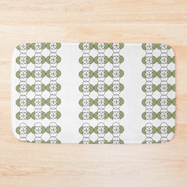 Item preview, Mandala pattern circle art olive green designed and sold by SallieArcher.