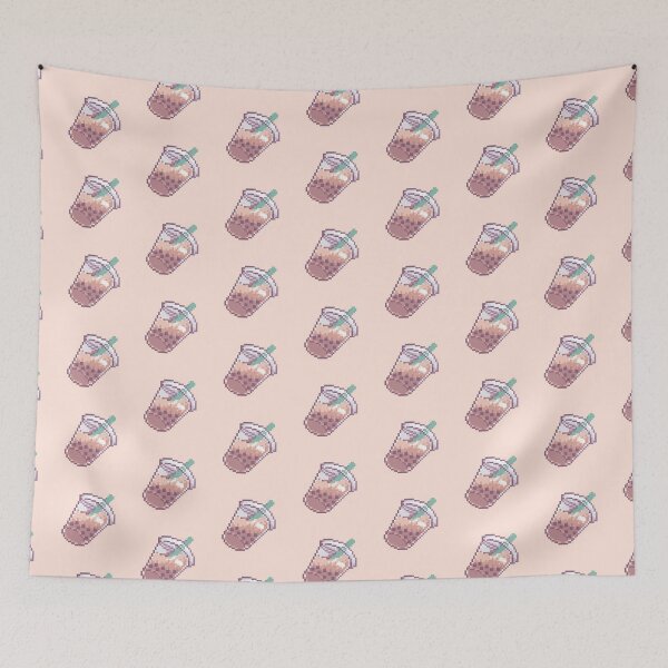 Item preview, pixel brown sugar boba tea  designed and sold by abitofkake.