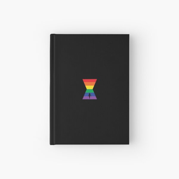 Rainbow Natasha Widow - Small Sillhouette  Hardcover Journal
