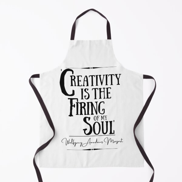 Item preview, Wolfgang Amadeus Mozart Inspirational Historical Quote- “Creativity is the firing of my soul.” designed and sold by QuoteActually.