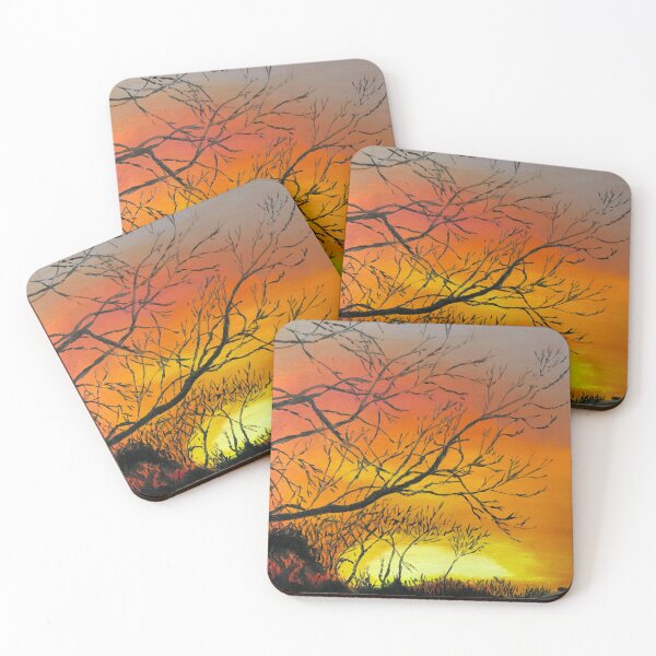 Item preview, Sunrise Behind Winter Trees designed and sold by Blandine Broomfield.