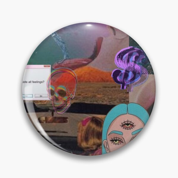 Item preview, psychedelic aesthetic collage designed and sold by morgananjos.