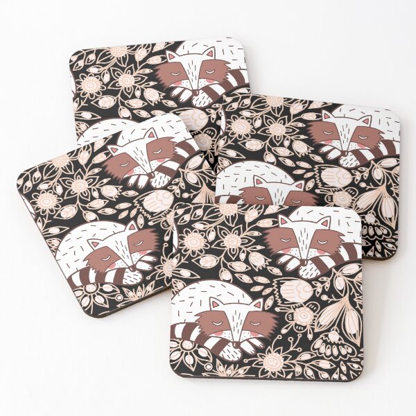 Item preview, Cute Sleepy Raccoons Pattern designed and sold by Alladin7.