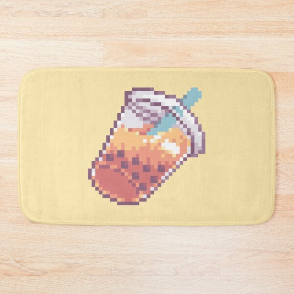 Item preview, pixel mango boba tea  designed and sold by abitofkake.