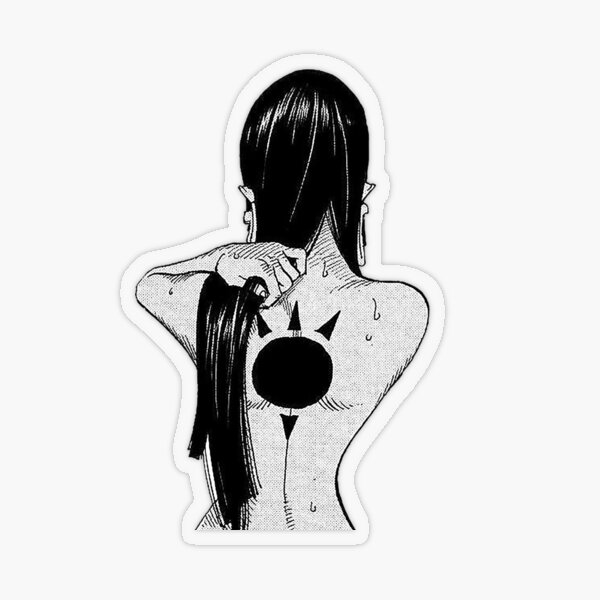 Boa Hancock back Transparent Sticker
