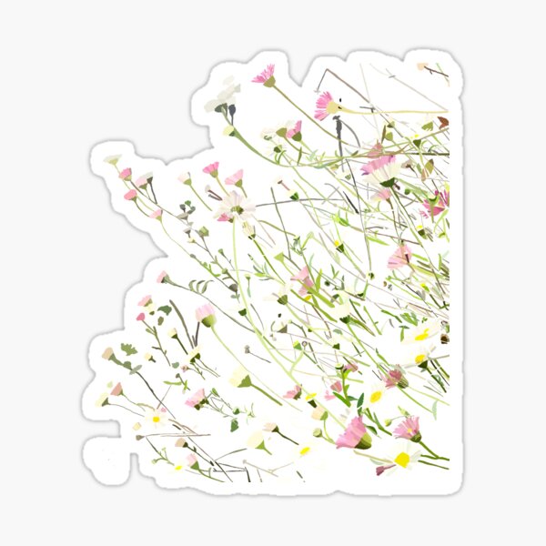 Flowers on a summer wall Sticker