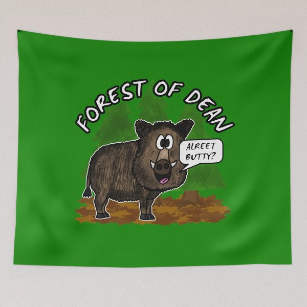 Item preview, Forest Of Dean Wild Boar Funny Gloucestershire designed and sold by doodlerob.
