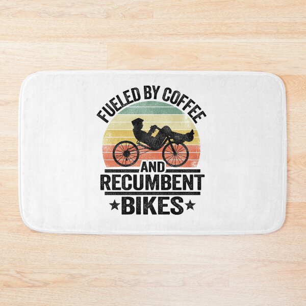 Item preview, Fueled By Coffee And Recumbents Bikes Funny Recumbent Bike designed and sold by Stronzi.