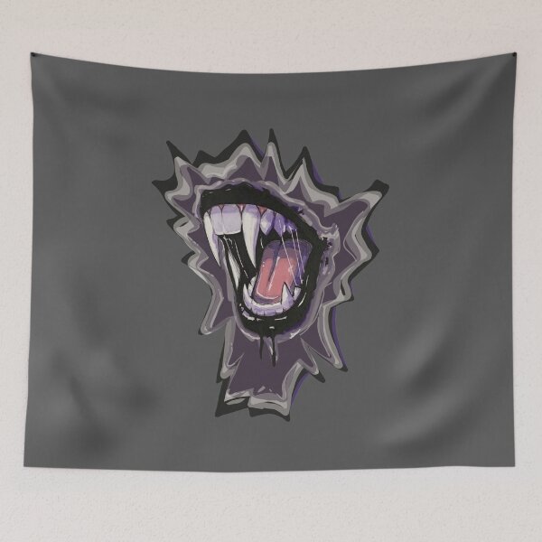 Item preview, big zombie mouth black and white designed and sold by vibeno1.