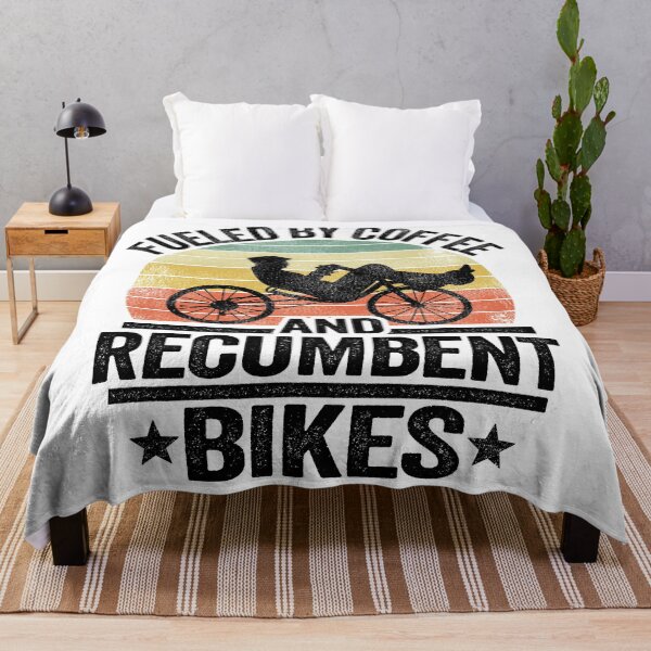 Item preview, Fueled By Coffee And Recumbents Bikes Funny Recumbent Bike designed and sold by Stronzi.