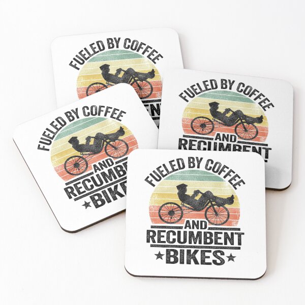 Item preview, Fueled By Coffee And Recumbents Bikes Funny Recumbent Bike designed and sold by Stronzi.