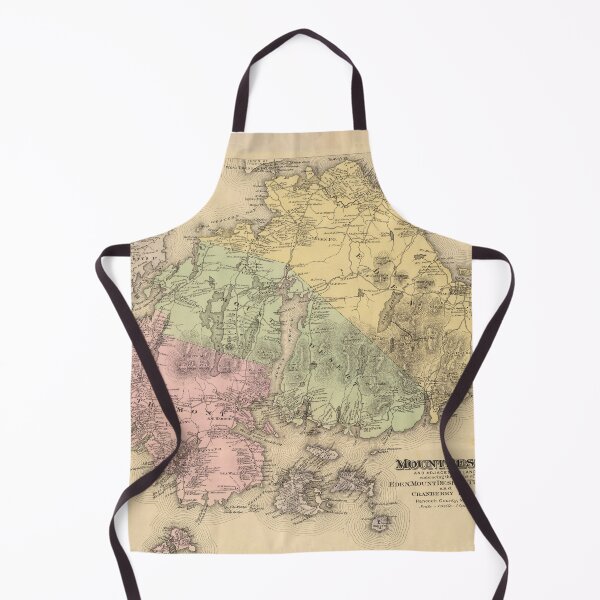 Item preview, Old Mount Desert ME Map (1885) Vintage Arcadia National Park Atlas designed and sold by BravuraMedia.