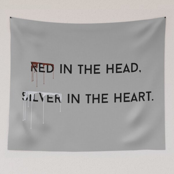 Item preview, Red In The Head, Silver In The Heart designed and sold by beckahbrooks.