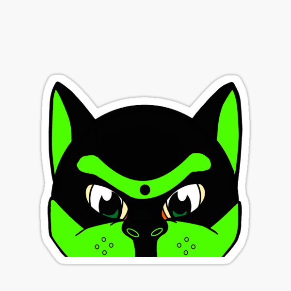 Pop-Up-Pup - Green Sticker