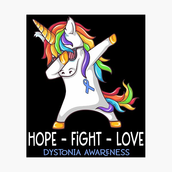 Item preview, Hope Fight Love Dystonia Awareness designed and sold by Brad-FI.