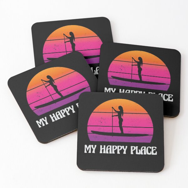 Item preview, SUP Girl | My Happy Place | Stand Up Paddle Boarding | Summer Sunset designed and sold by justjonboy.