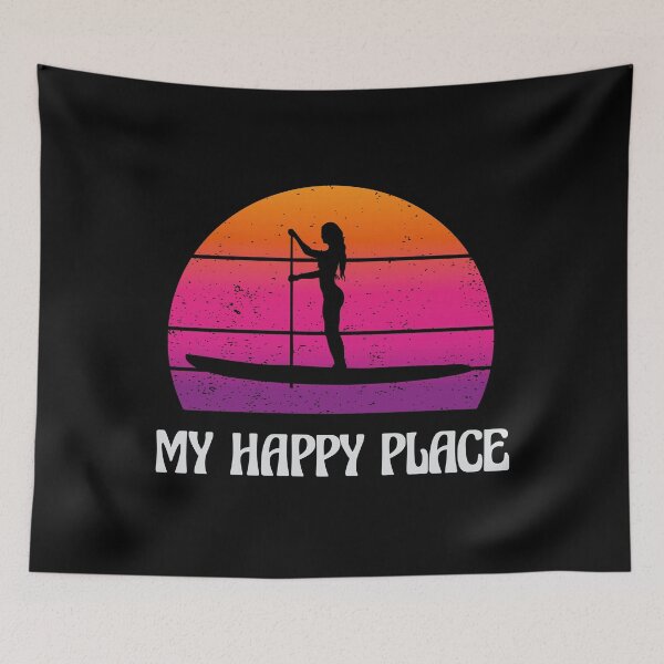 Item preview, SUP Girl | My Happy Place | Stand Up Paddle Boarding | Summer Sunset designed and sold by justjonboy.