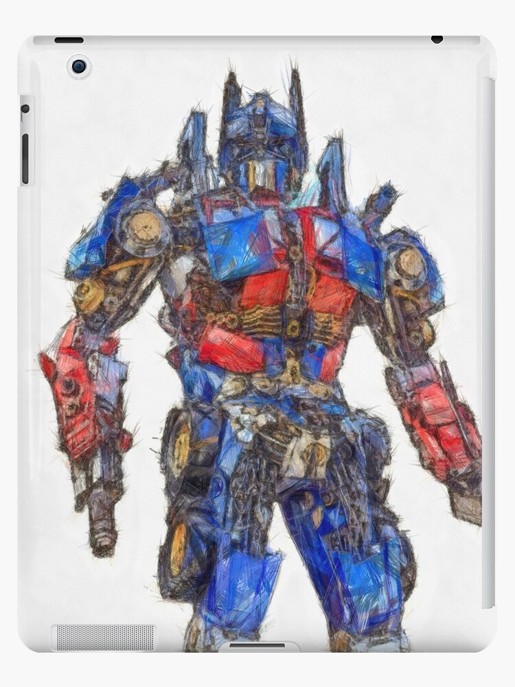 Transformers Prime Optimus Graphic Design iPad Case & Skin for