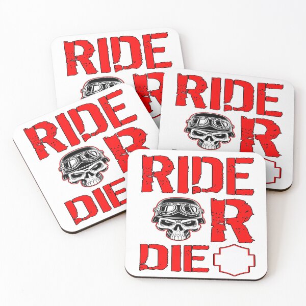 Item preview, ride or die motorcycle helmet sticker designed and sold by hotifroti.