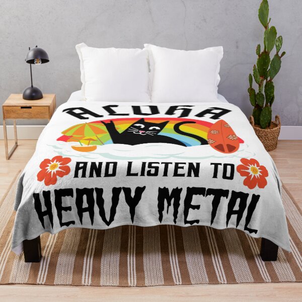 Item preview, Aloha And Listen To Heavy Metal Funny Death Metal designed and sold by Stronzi.