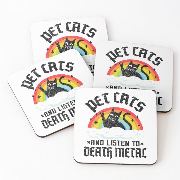 Item preview, Pet Cats And Listen To Death Metal Funny Death Metal designed and sold by Stronzi.