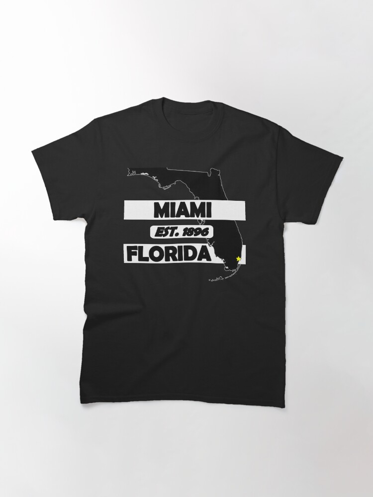 Alternate view of MIAMI, FLORIDA EST. 1896 Classic T-Shirt