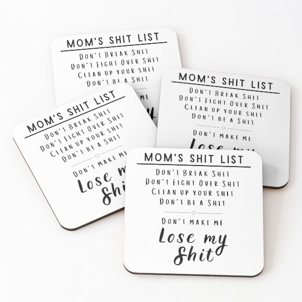 Item preview, Mom's Shit List designed and sold by justjen86.