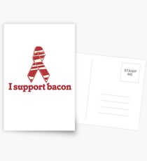 I support BACON Postcards