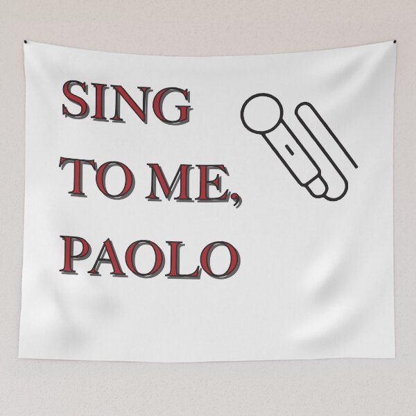 Item preview, Sing To Me Paolo Custom Shirt Design designed and sold by carrdesigns21.