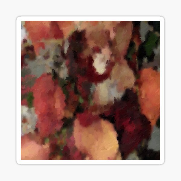 Autumn Watercolor Abstract Sticker