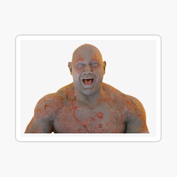 Item preview, You must be so embarrassed - Drax Sticker designed and sold by Silas Ingles.