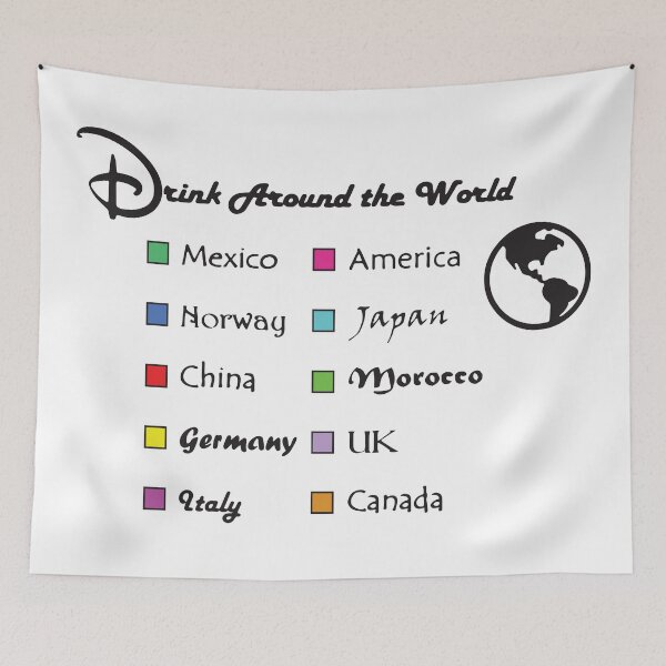 Item preview, Drink Around the World Checklist Design designed and sold by carrdesigns21.