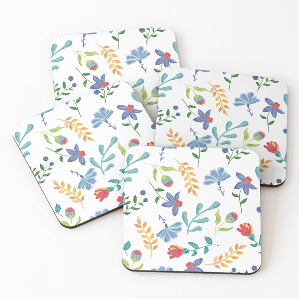 Item preview, Flowers and Leaves Floral Pattern design for apparel and beddings designed and sold by Sunnyhova.