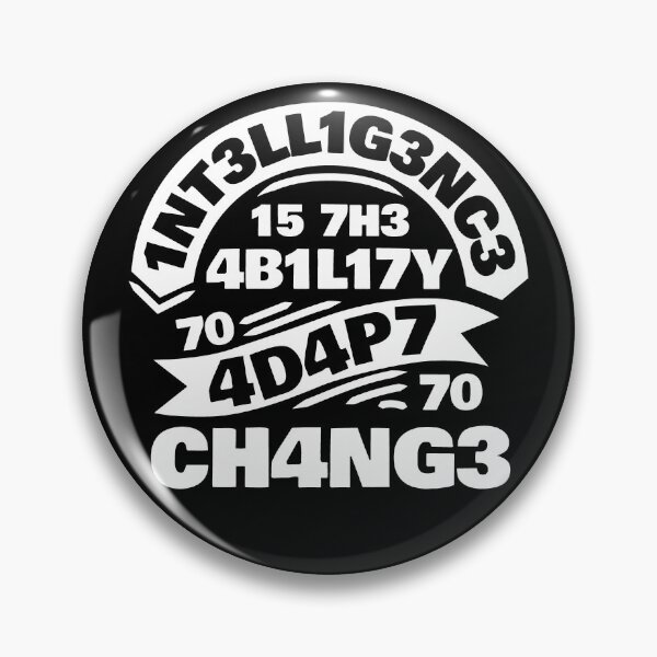 Item preview, Intelligence is the Ability to Adapt to Change with numbers designed and sold by TalesOfScience.
