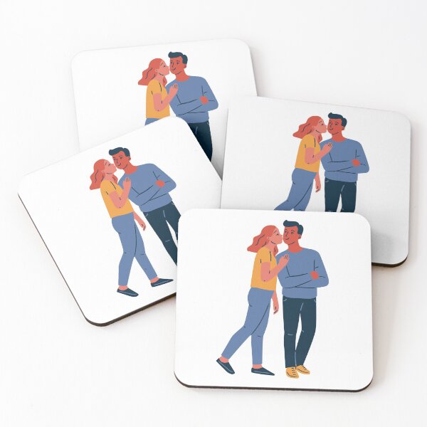Item preview, best friends: Couple Kissing on Cheek designed and sold by MIDDLX.