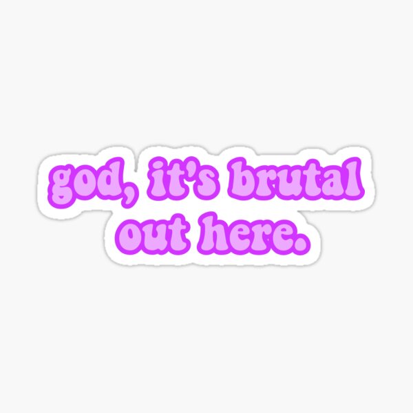 Olivia Rodrigo Brutal Sticker For Sale By Mackenziegclark Redbubble