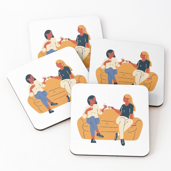 Item preview, best friends: Friends Chatting while Drinking designed and sold by MIDDLX.