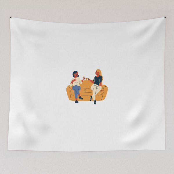 Item preview, best friends: Friends Chatting while Drinking designed and sold by MIDDLX.