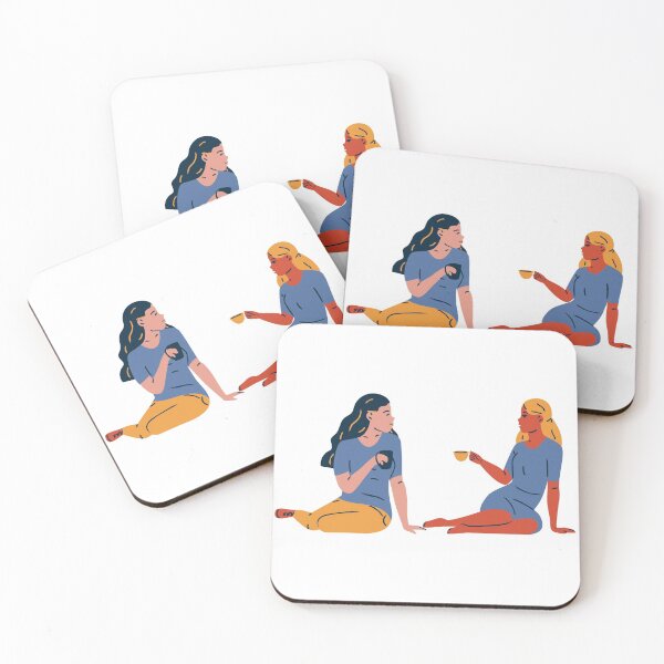Item preview, best friends: Friends Drinking Coffee designed and sold by MIDDLX.