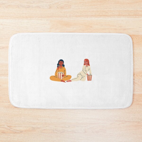 Item preview, best friends: Friends Having a Sleep over and Eating Popcorn designed and sold by MIDDLX.