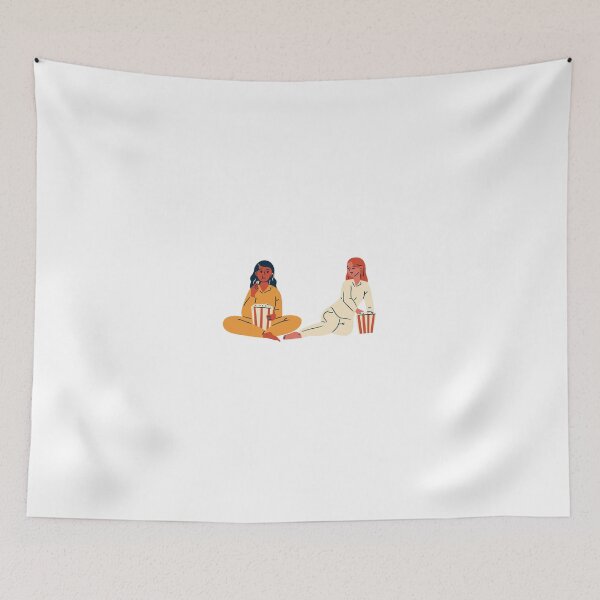 Item preview, best friends: Friends Having a Sleep over and Eating Popcorn designed and sold by MIDDLX.