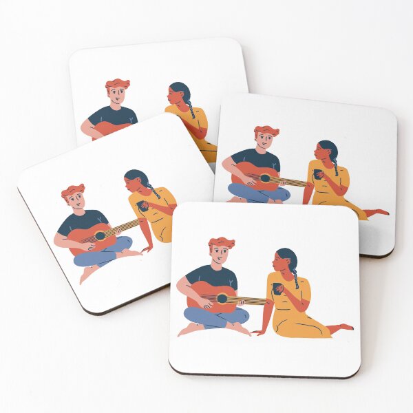 Item preview, best friends: Boy Playing the Guitar for a Girl designed and sold by MIDDLX.