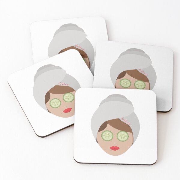 Item preview, Spa Cucumber Face Print designed and sold by elevated-aura.