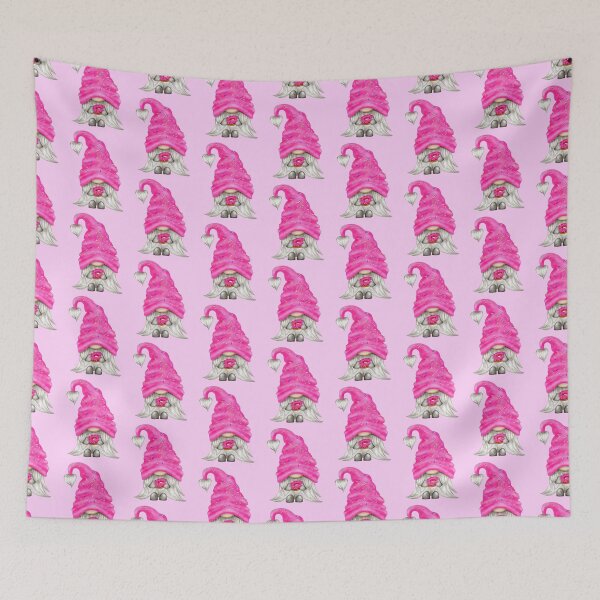 Item preview, Gnomo de rosquilla espolvoreada rosa designed and sold by Jandsgraphics.