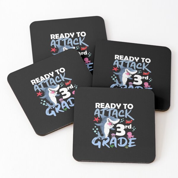 Item preview, Ready To Attack 3rd Grade Apparel, Back To School Shark Boys designed and sold by ALYODESIGN.
