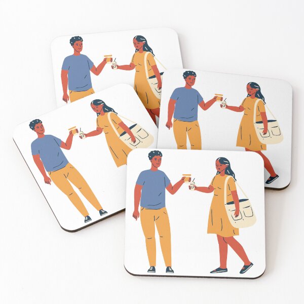 Item preview, best friends: Friends Out and Drinking Iced Coffee designed and sold by MIDDLX.