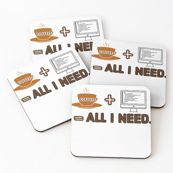 Item preview, Coffee + programming= All i need designed and sold by Mizems.