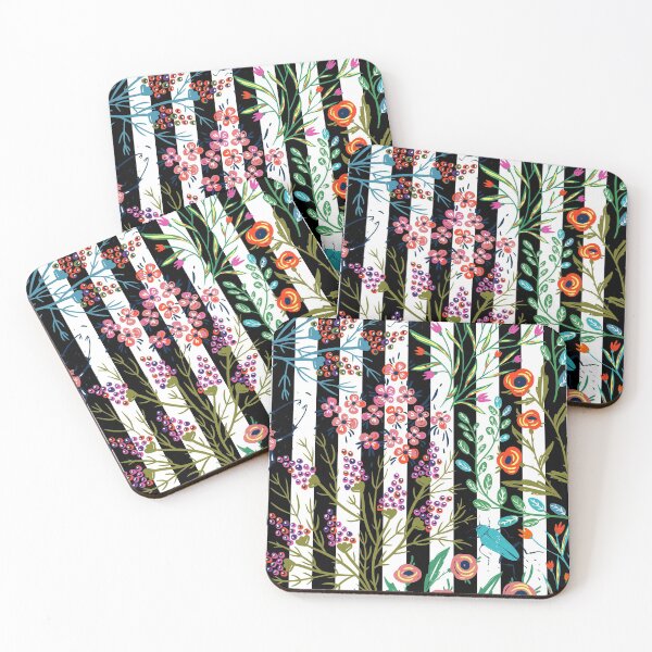 Item preview, Black n White Orange Floral Design designed and sold by Dream Bloom Gallery.