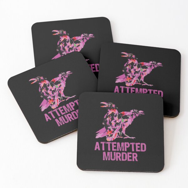 Item preview, Attempted Murder Crows Ravens Funny Crow Birds designed and sold by stagnittae.
