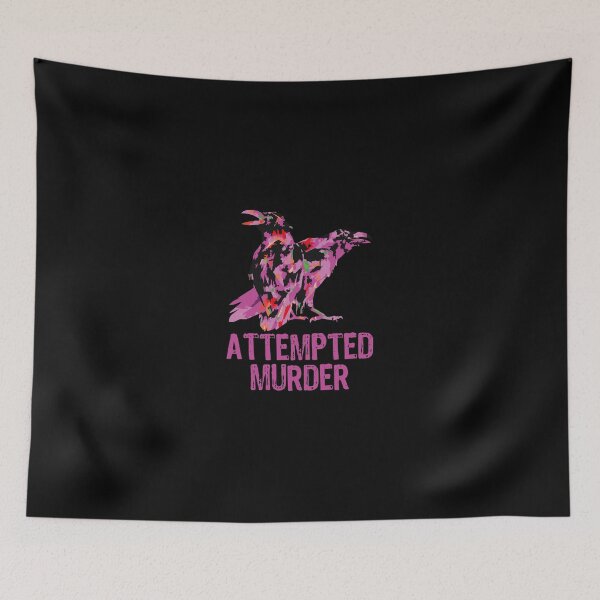 Item preview, Attempted Murder Crows Ravens Funny Crow Birds designed and sold by stagnittae.